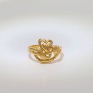 Roseate Heart Gold Ladies Ring