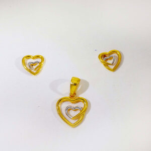 The Lovers Heart Ladies Pendent Set