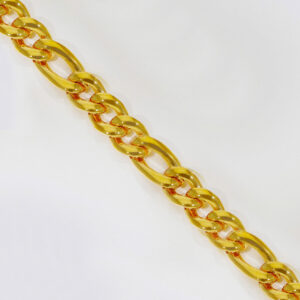 Double Big Curb Gold Gents Bracelet