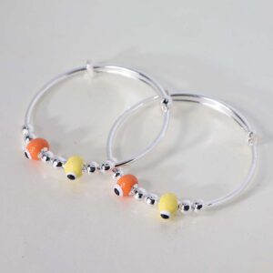 Orange & Yellow Beaded Baby Pandora