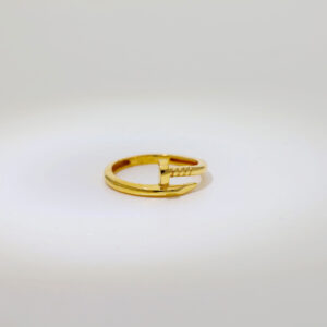 Spiral Nail Gold Ring