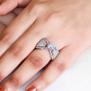 Celestial Swirl Cocktail Ring