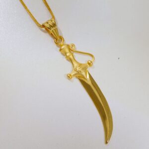 Sikh Prestigious Talwar Gold Pendent