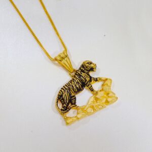Antique Gold Panther Gents Pendent
