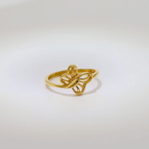 Butterfly High Polish Ladies Ring