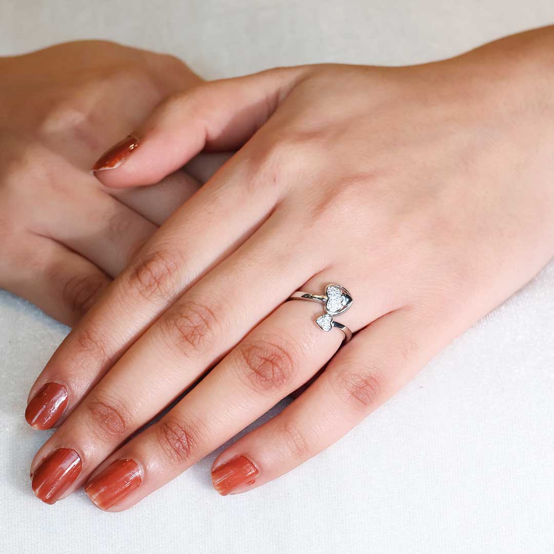 Intertwined Hearts Ring - Image 5