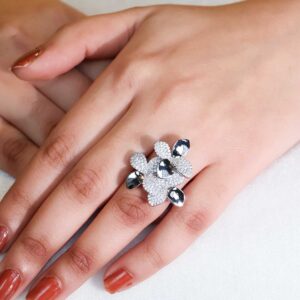 Fluttering Diamond Butterfly Ring