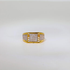 Fashion Gold Design American Stone Ring