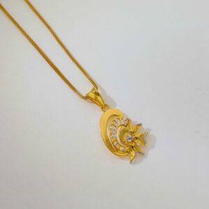 Halo Medallion Flower Ladies Pendent