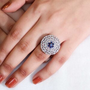 Blue Radiance Diamond Ring