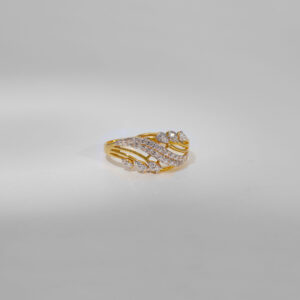 Enchanting Blossom Twist Stone Ring