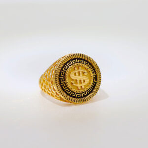 Dollar Logo Gents Signet Ring