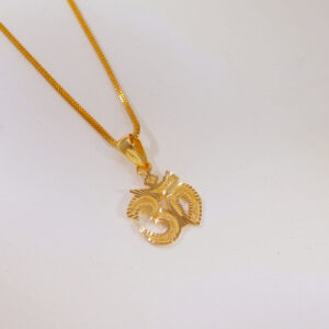 The Om Gold Pendent