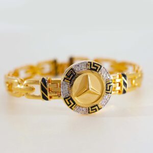 Golden Mercedes Crest Bracelet