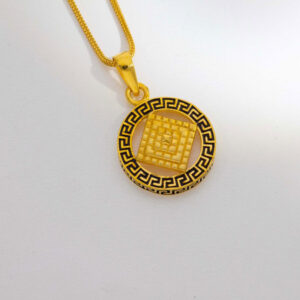 Gold Pendant With Antic Pattern