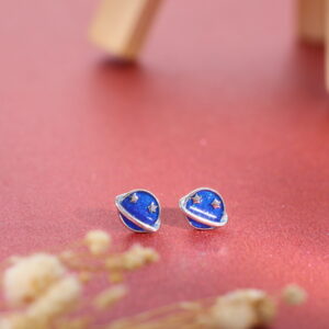 Floral Motif Pearl Drop Earrings