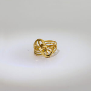 Floral Design Gold Ring