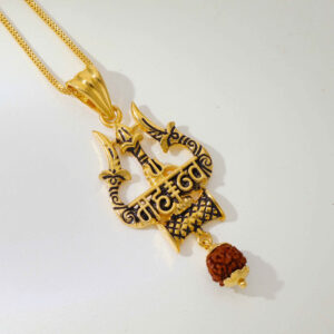 Unique Mahadev Pendant With Rudraksha