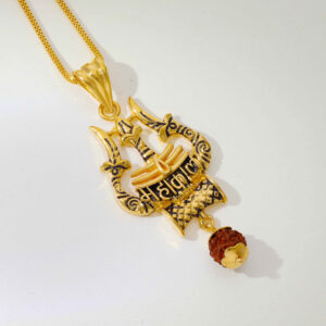 Stylish Trishul Mahakaal Pendant With Rudraksha