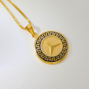 Versace Mercedes Gold Pendent