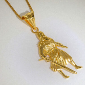 The Gold Portrait Of Shaheed Baba Deep Singh Ji Pendent