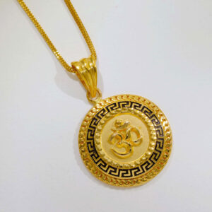 Om Gents Gold Pendant