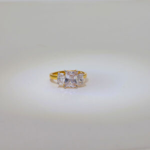 Janet Square Domed Solitaire Ring