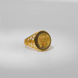 Gold Vercase Signet Gents Ring