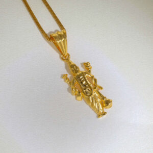 Gold Solid Vishnu Ji Pendent