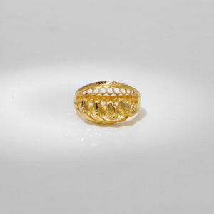 Candere Calla Leaves Cut Rings