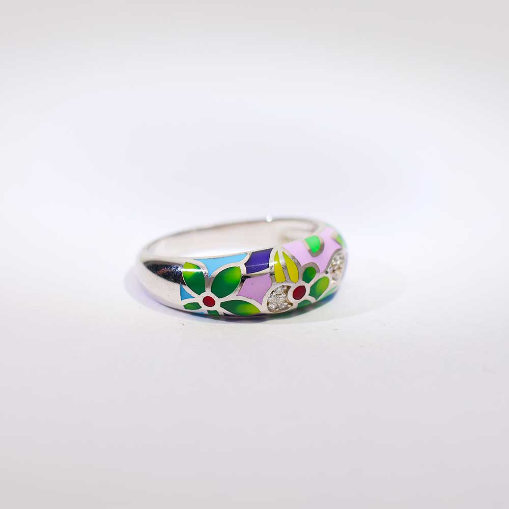 Buzz & Bloom Silver Band - Image 2