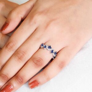 Blue Whisper Diamond Ring