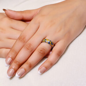 Royal Swirl Enamel Band