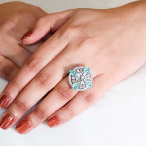 Mint Royalty Cocktail Ring