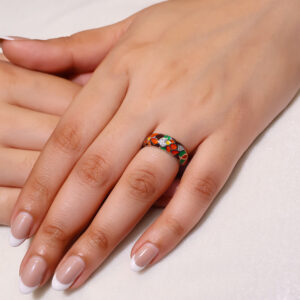 Twilight Bloom Silver Ring