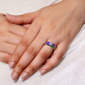 Petal Poise Silver Band