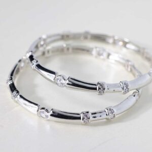 Silver Panda Baby Kangans