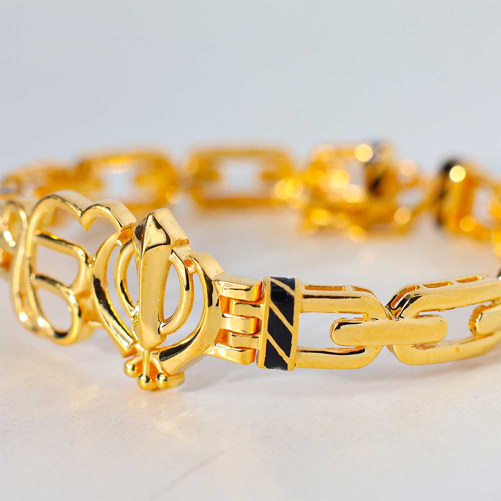 Ik Onkar & Khanda Spiritual Strength Bracelet - Image 4
