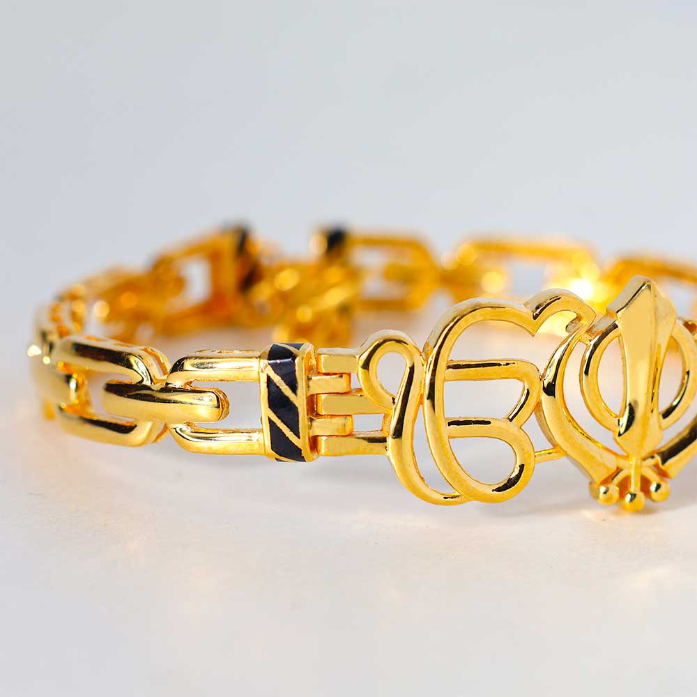 Ik Onkar & Khanda Spiritual Strength Bracelet - Image 3