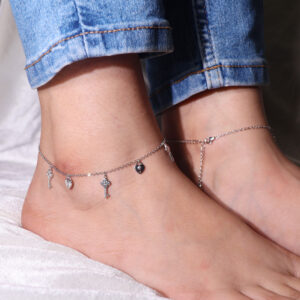Heart Lock Anklets