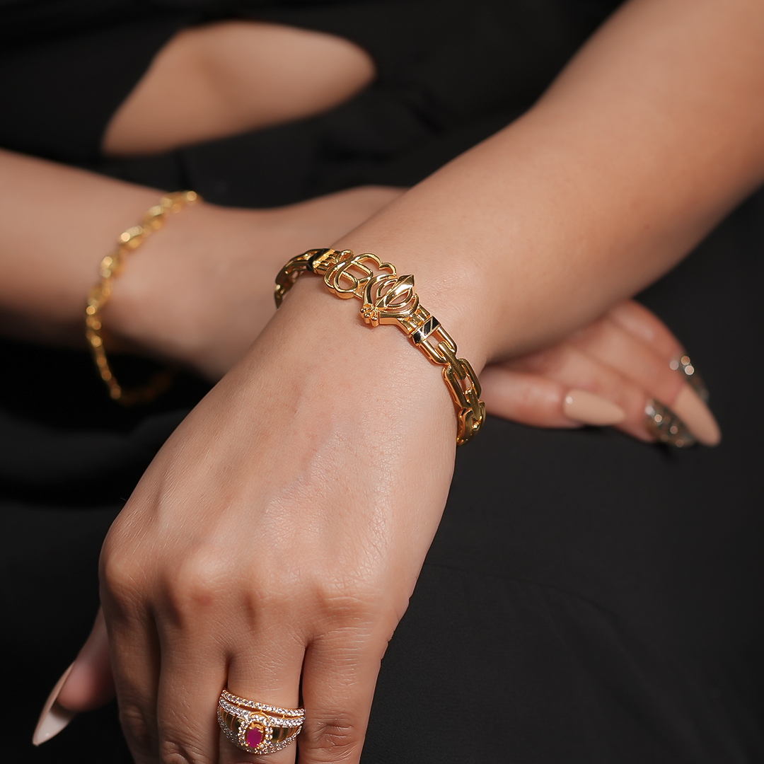 Ik Onkar & Khanda Spiritual Strength Bracelet - Image 7