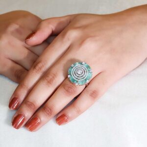 Regal Mint Orbit Ring