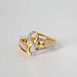 The Graceful Infinity Gold Ladies Ring